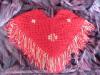 red-gold granny fringed poncho